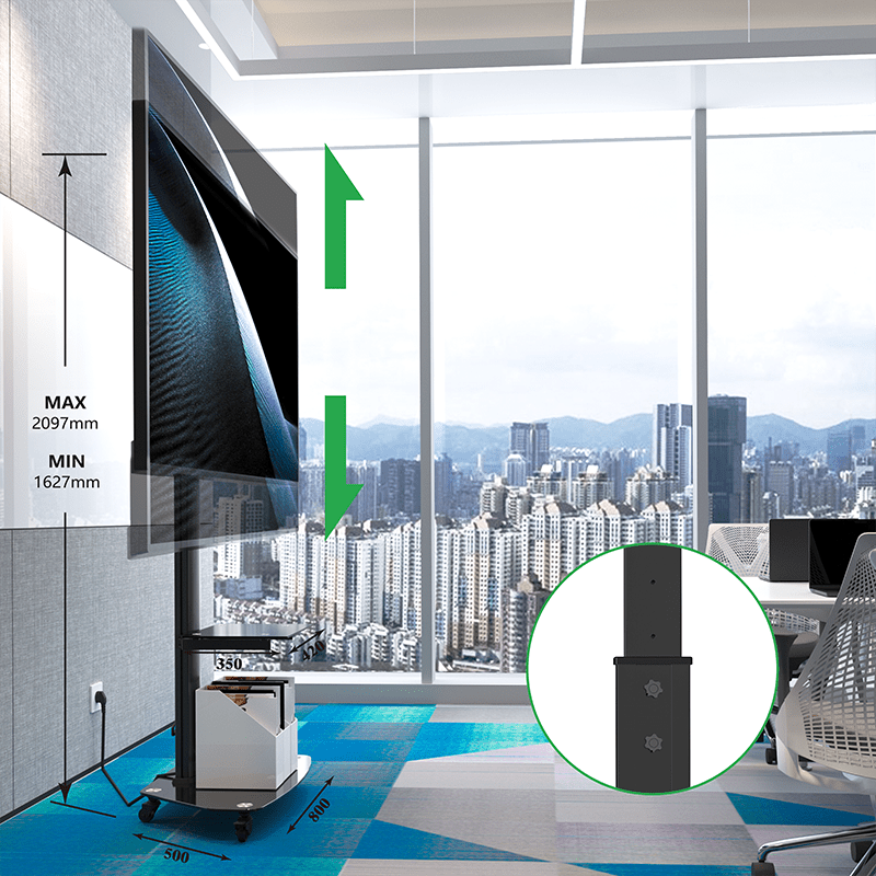 XTRARM TV Stativ Proton 300 Svart - tvvaggfaste.se