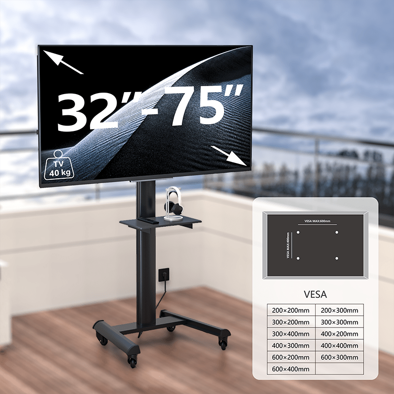 XTRARM TV Stativ Proton 500 svart - tvvaggfaste.se
